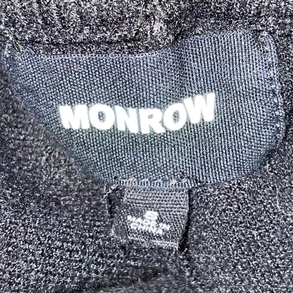 Monrow Women's Black High Waisted Pull On Pocket Tapered Jogger Pants Size S - Image 4
