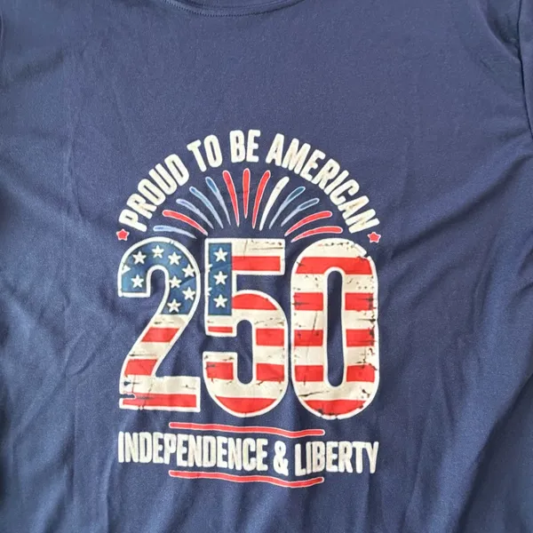 Women's Medium 250 Anniversary Patriot Navy Tee #260302 - Image 2