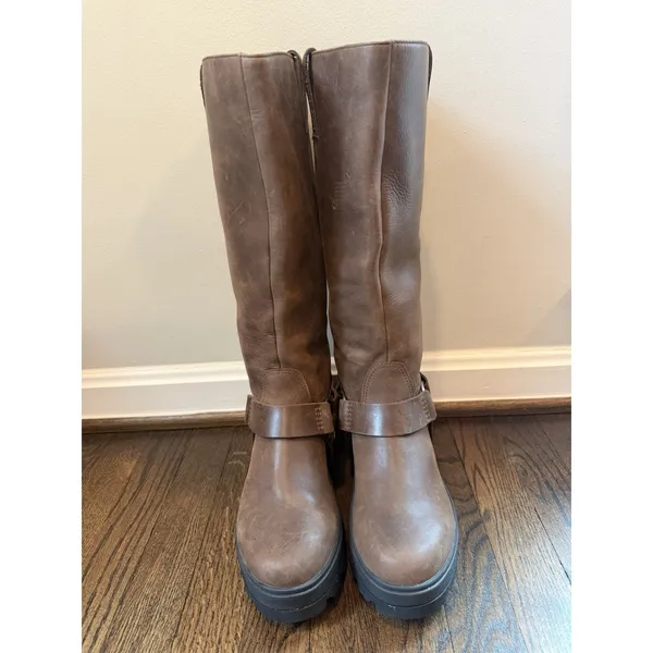 Sorel Women's JOAN FRWD™ Leather Tall Boots Tobacco Brown Sz 9.5 $275 NEW - Image 4