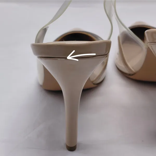 Charles by Charles David Slingback Heels Size 9.5 Nude Clear Pumps Wedding Party - Image 8