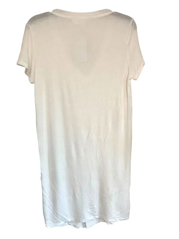 Lovers and Friends Carlo Shirt Dress in White Large New Womens Tee Tshirt Mini - Image 6