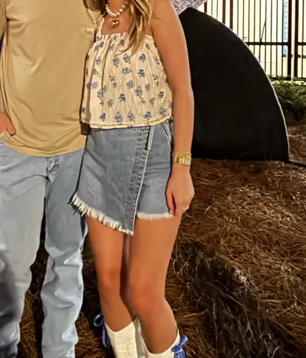 Denim skort Blue - Image 3