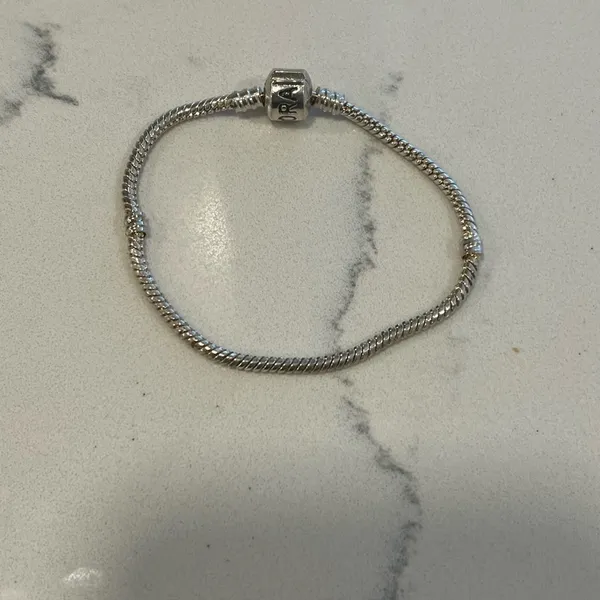 Vintage pandora snake charm bracelet - Image 2