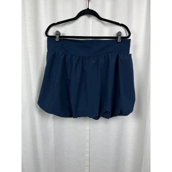 Free People Movement Blue Elodie Bubble Mini Skirt Sz.XL - Image 7