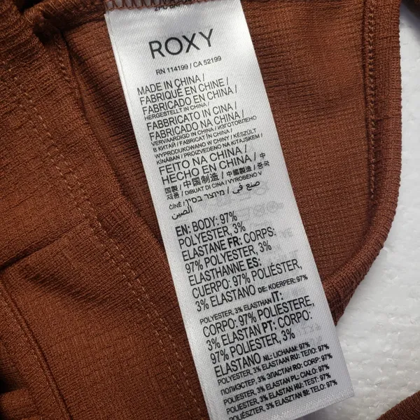 Roxy Women's Good Keepsake Crop Top in Russet size XL NWT - Image 9