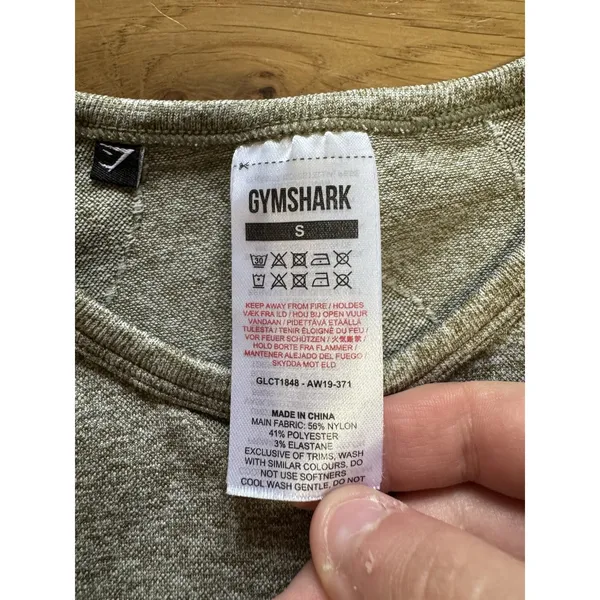Gymshark Women Sports Long Sleeve Crop Top Green Size Small‎ Athleisure Athletic - Image 4