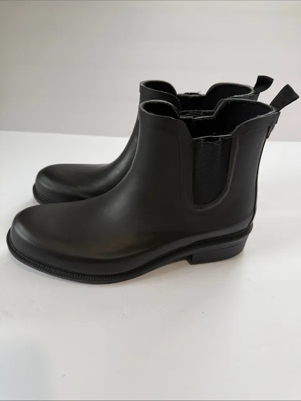 Madewell Black Chelsea Rain Ankle Boots - Women - Image 5