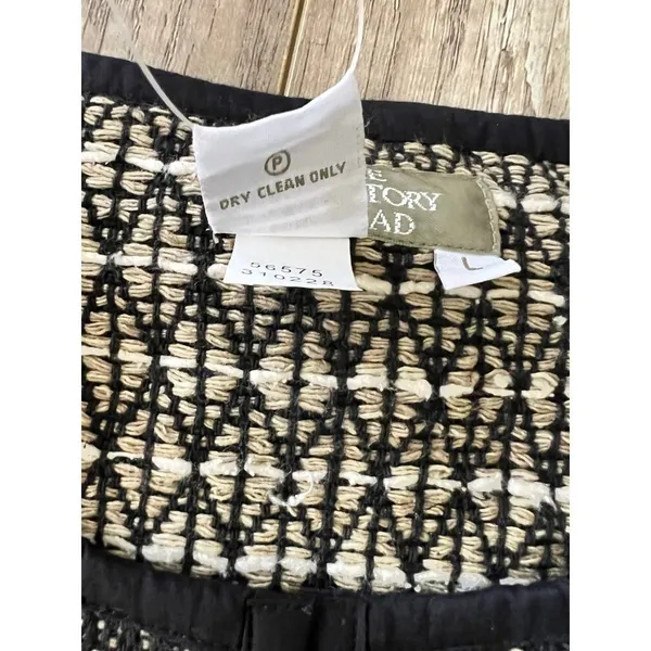 NWOT‎ The Territory Ahead Women's Woven Jacket Coat Large Black Cotton Silk - Image 3