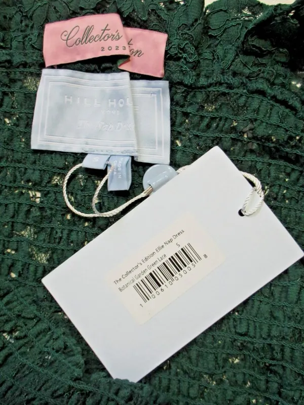 NWT Hill House Ellie Nap in Botanical Garden Green Lace Smocked Midi Dress S - Image 4