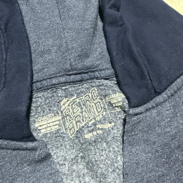 Retro Brand Notre Dame Pullover Hoodie Women's Size M Blue USA MADE Sweatshirt - Image 2