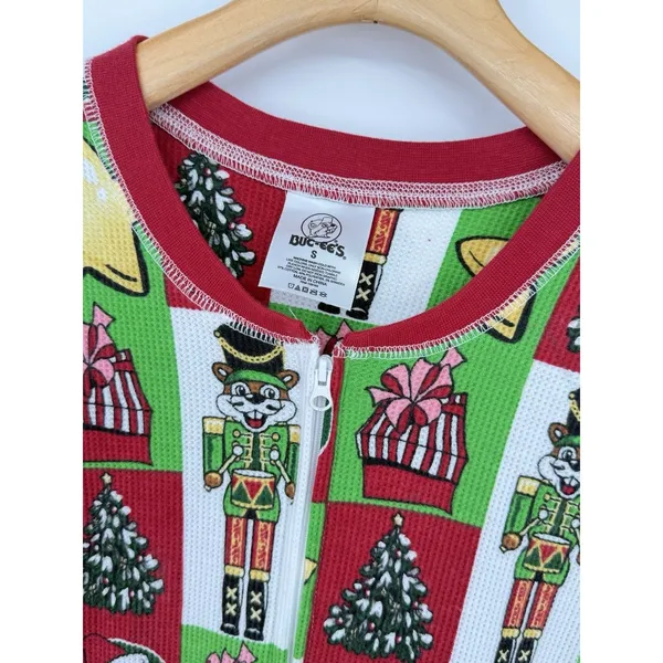 NWT Brand New 2024 Ugly Christmas Waffle Bucees Footless Pajamas‎ Adult Large - Image 3