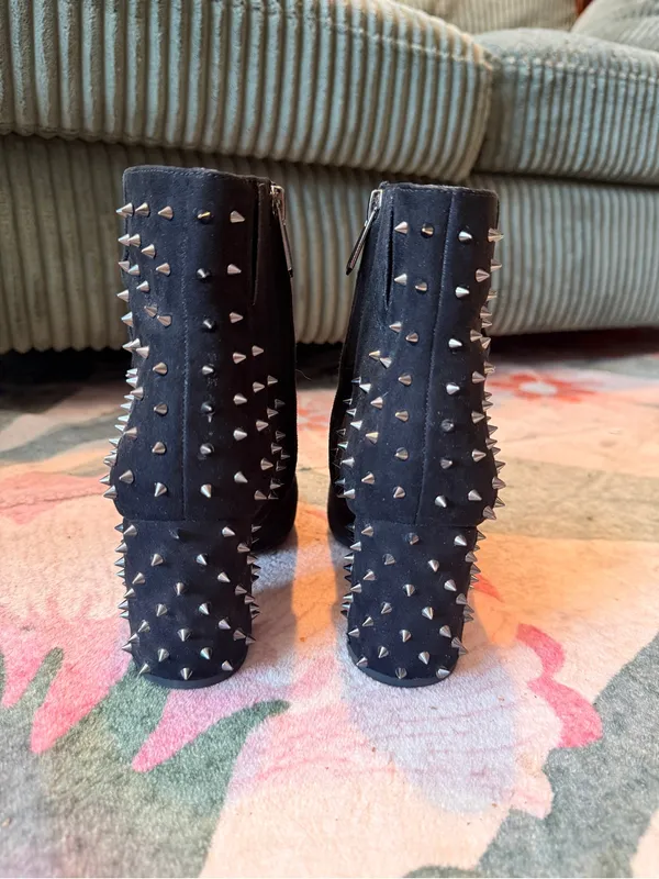 Sam Edelman Studded Suede Ankle Booties - Size 6 - Image 2