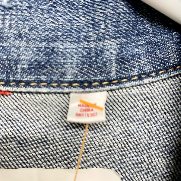 UJ Jacket Women Size Small Blue Denim Collared Button Down‎ Crop Trucker Pockets - Image 7