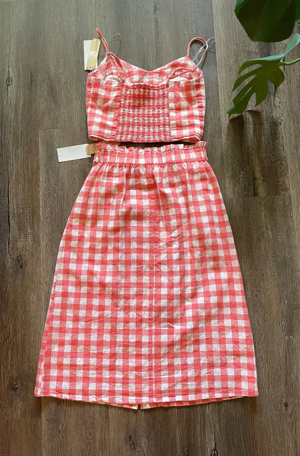 Gianni Bini Gingham Two Piece Set - Image 3