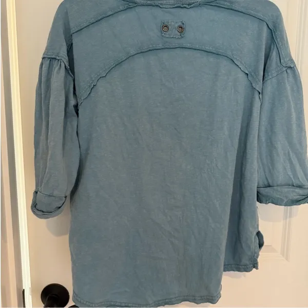 Free‎ People We The Free Redone Tee Blue size M - Image 2