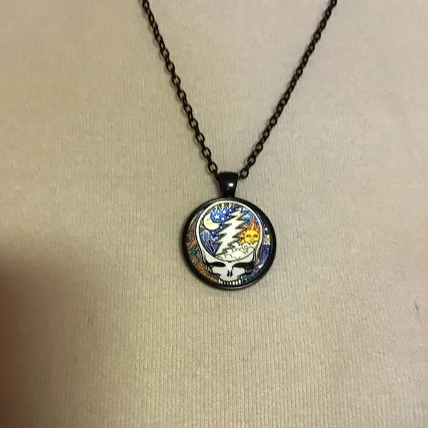 Grateful Dead sun n moon steal your face necklace - Image 6