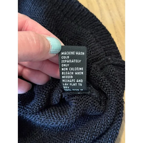 Josephine Chaus‎ Black Sleeveless Lightweight Polyester Blend Sweater Size Large - Image 8