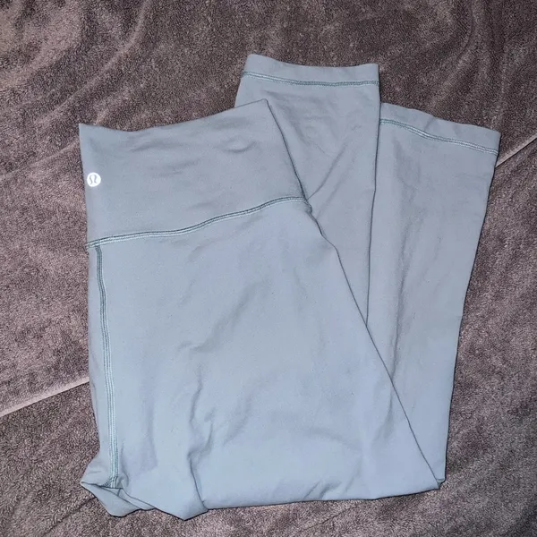Lululemon Wunder Under Crop 21" Blue Cast Size 10 - Image 7