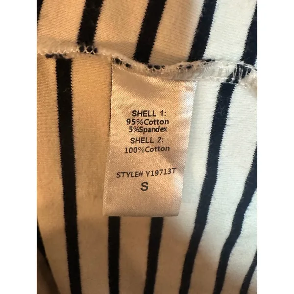 Tuckernuck Ashton Navy White Striped Rugby V-Neck Collar Dress Small preppy - Image 5