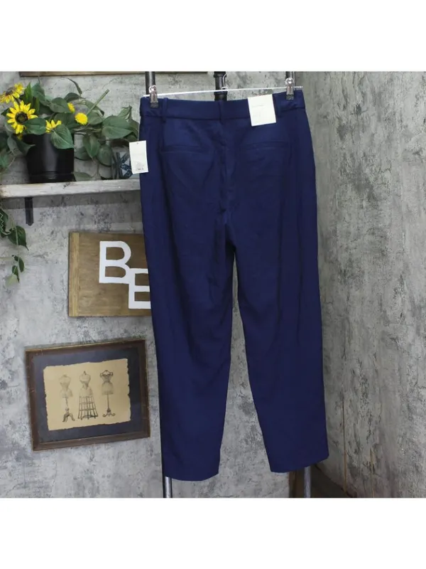 A New Day Womens Tapered Ankle Pants 94655740 Navy Blue 10 - Image 2