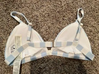 Hollister Blue and white stripped bikini - Image 5