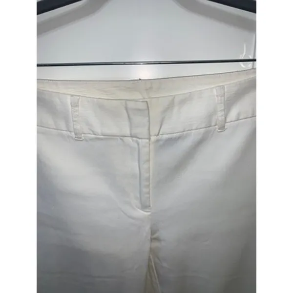 Express Women's Cropped Stretch Pants White Size 5/6‎ Casual Chic - Image 2