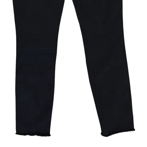 MOTHER Denim High Waisted Looker Ankle Fray Guilty Flash Black Embellished 28 - Image 9