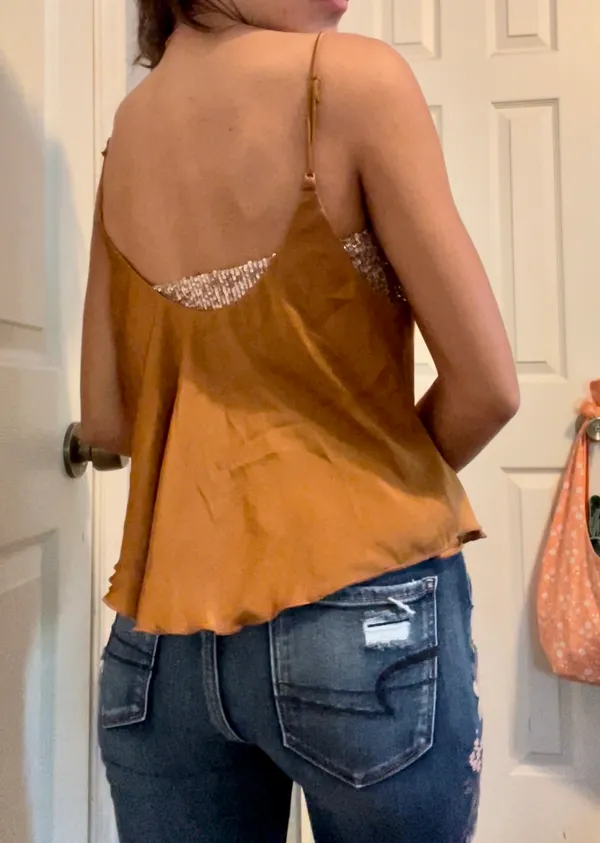 Silk And Sequin Tank - Image 2