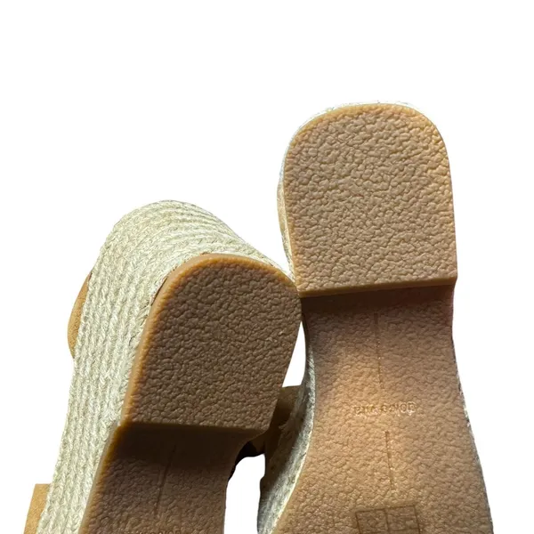Dolce Vita Shoes Womens Size 8.5 Brown‎ Suede Espadrille Wedge Sandals Buckle - Image 9