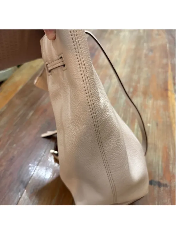 Kate Spade Beige Leather Backpack Purse - Image 6