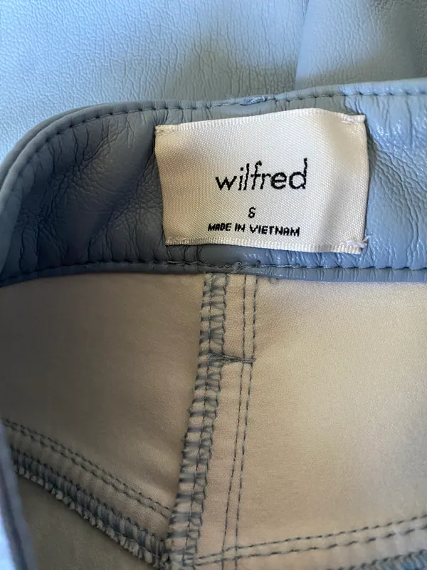 blue leather pants - Image 4