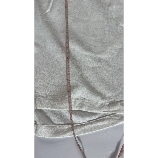 Marissa Olivia Women Linen Blend Shorts White XL Drawstring Casual Resort - Image 6