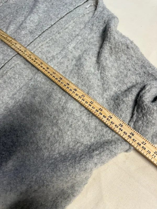Free People Wool Cardigan Oversized Medium Blend Hooded Super Soft Cream - Image 4