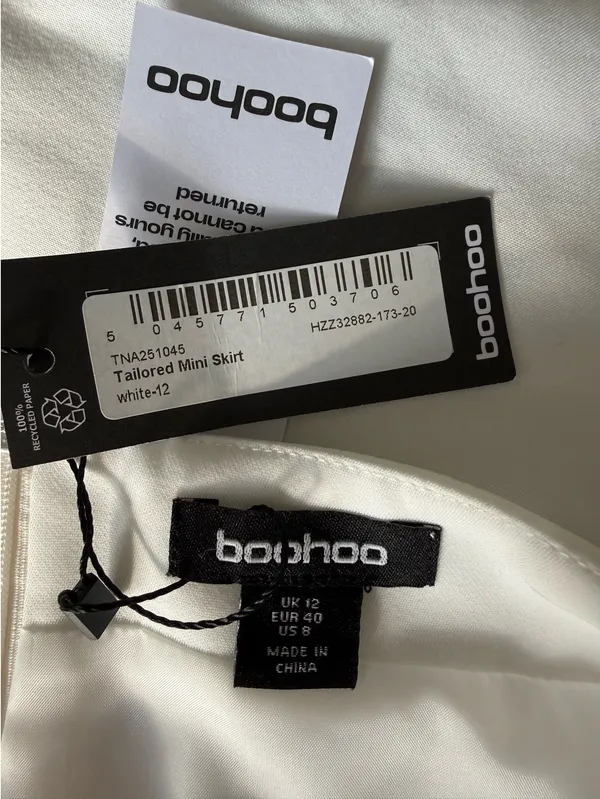 Boohoo White skirt - Image 3