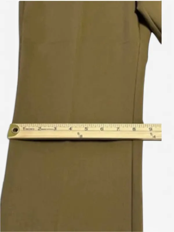 Marycrafts Olive Green Tailored Dress Pants Flat Front Trouser Slacks Women's L - Image 10