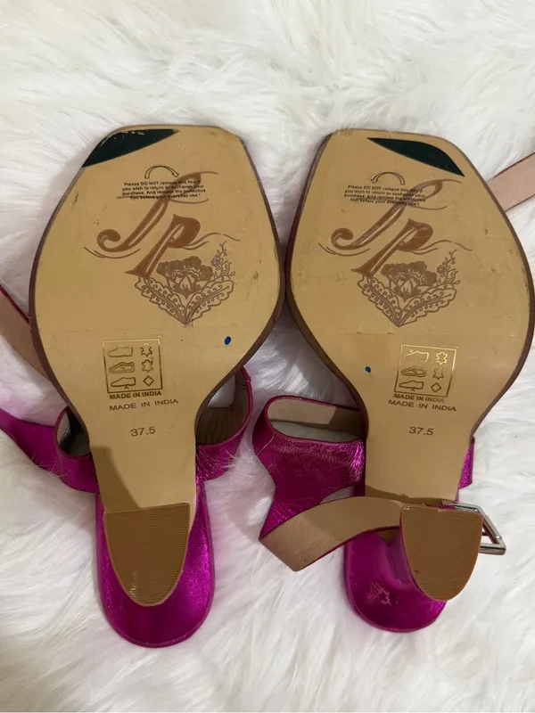 Free People Collection Candice Sandals Heels Metallic Magenta 37.5 - Image 12
