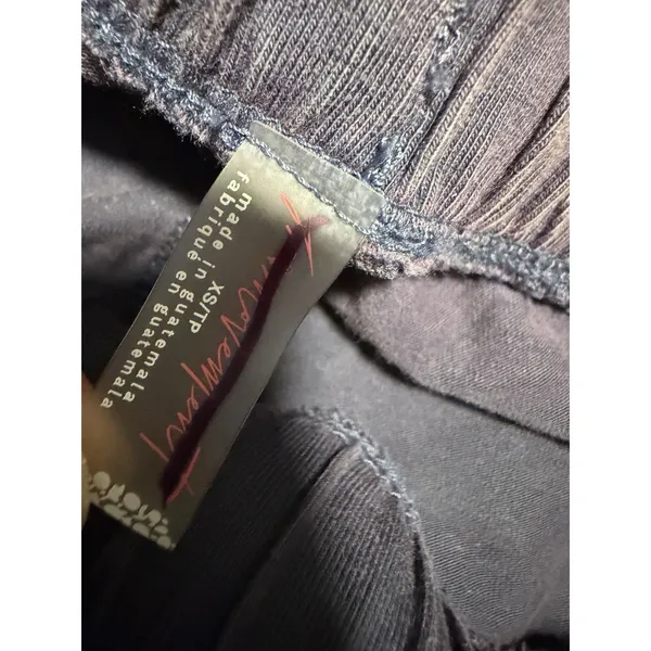 Free People Shirred Jogger Pants Indigo Blue Mineral Dye XS Boho Western Hippie - Image 5