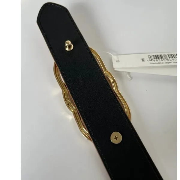 NWT A New Day Fashion Belt Faux Crocodile Pattern Gold Tone Buckle Sz medium - Image 6