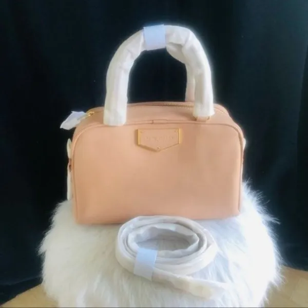 Marc Jacobs Voyager‎ Leather Mini Satchel, Luxury Italian Leather, Pink, NWT - Image 6