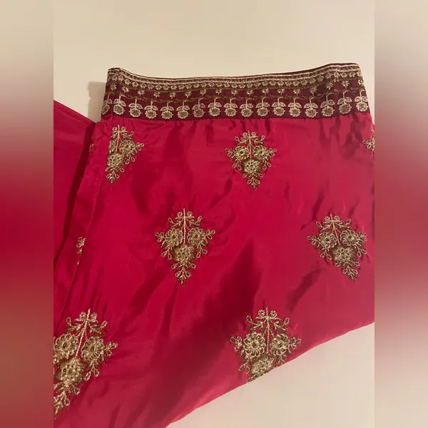 Red Raspberry Embroidered Wide - Image 3