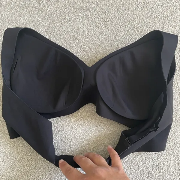 Wireless T-Shirt Bra Supportive Comfort Black Undergarment Women's Size XL - Image 7