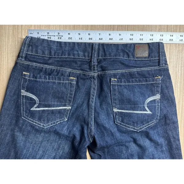 AE AMERICAN EAGLE REAL FLARE WOMENS JEANS 0R 26x29 - Image 3