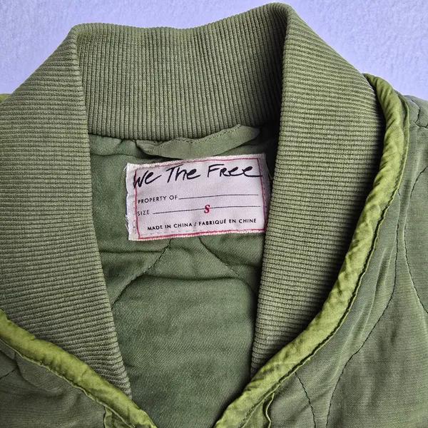 Free People NWT We The Free Billie Quilted Vest Moss‎ Green OB1510076 Women's S - Image 8