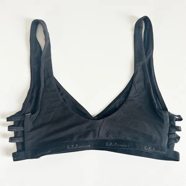 Lululemon Womens Black Simply Gathered‎ Strappy Athleisure Bralette Size S - Image 7