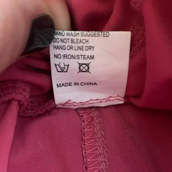 Unbranded Exercise Dress Large Pink‎ Crossback Smocked Waist Athleisure Active - Image 10