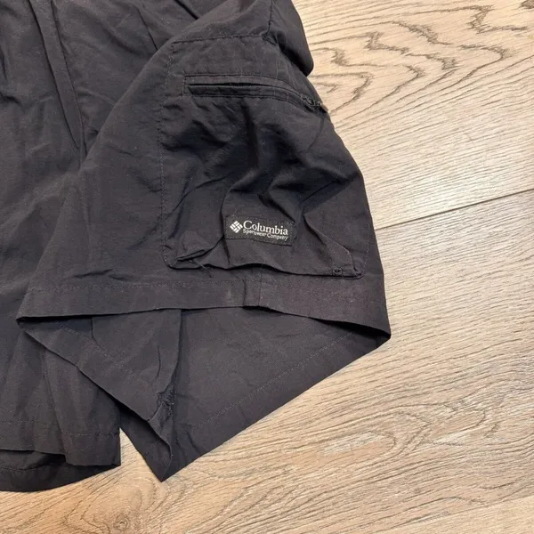 Columbia‎ Women's Black Belted Mid-rise Size Small S Nylon Zip Cargo Shorts - Image 3