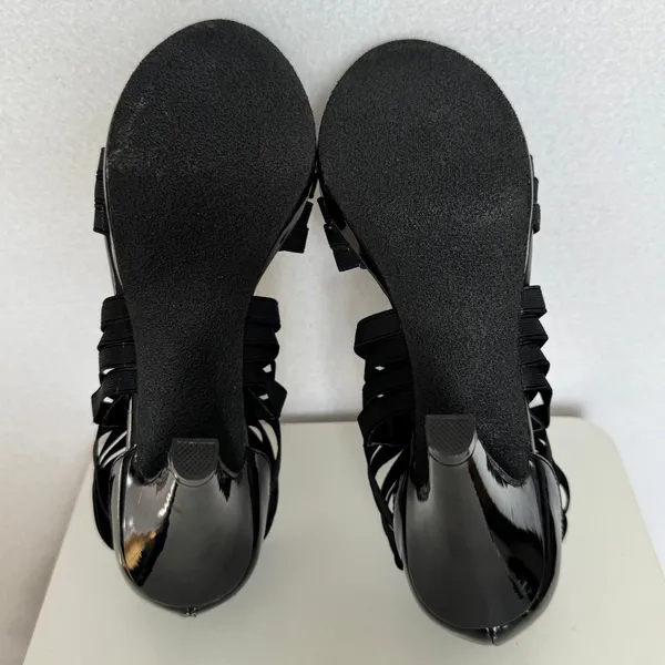 Madden Girl Kelltic Black Strappy Platform Heels 2010 Size 8 - Image 6