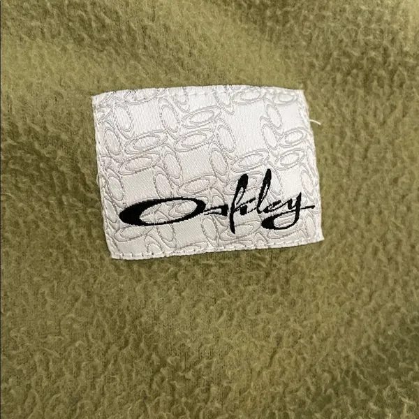 Oakley Olive Green Full Zip Fleece Jacket Womens Size XL Outdoors - Image 14