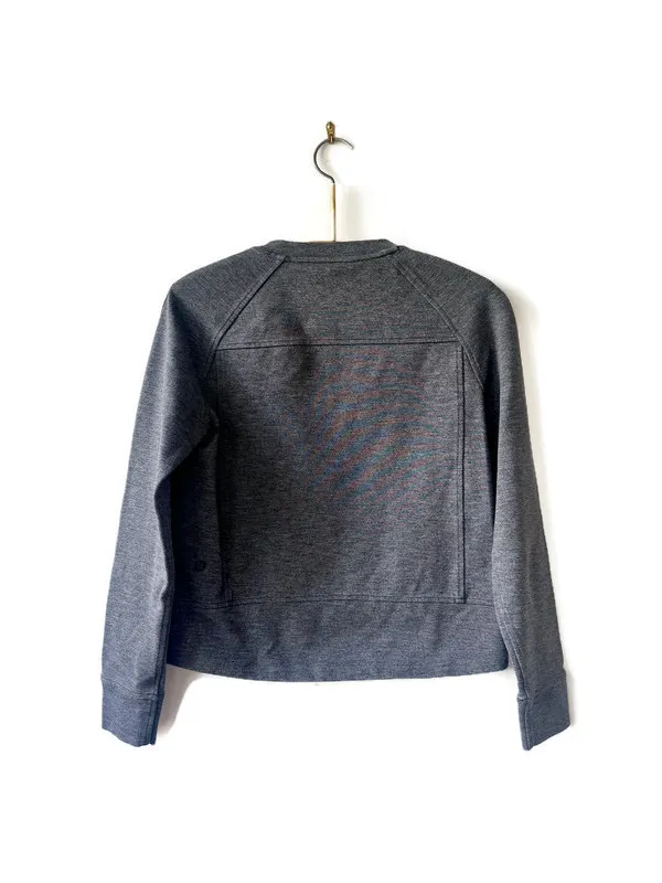 Lululemon Heather Gray Scuba Crew - Image 3
