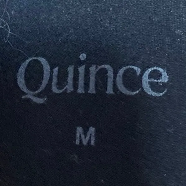 Quince Black Sleeveless Racerback Cami Yoga Gym Sports Bra Crop Tank Top Size M - Image 3